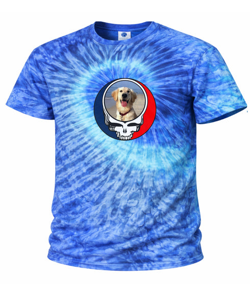 Custom Dog Stealie Tie-Dye Grateful Dead T-Shirt (37)
