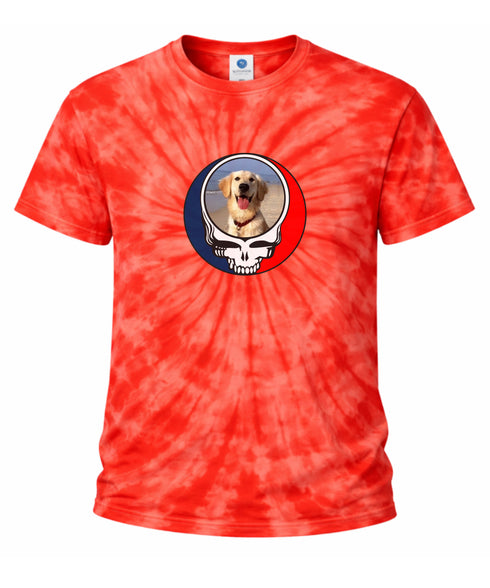 Custom Dog Stealie Tie-Dye Grateful Dead T-Shirt (37)