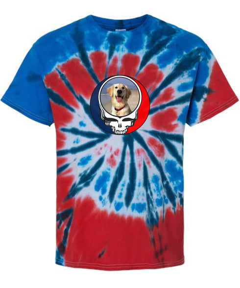 Custom Dog Stealie Tie-Dye Grateful Dead T-Shirt (37)