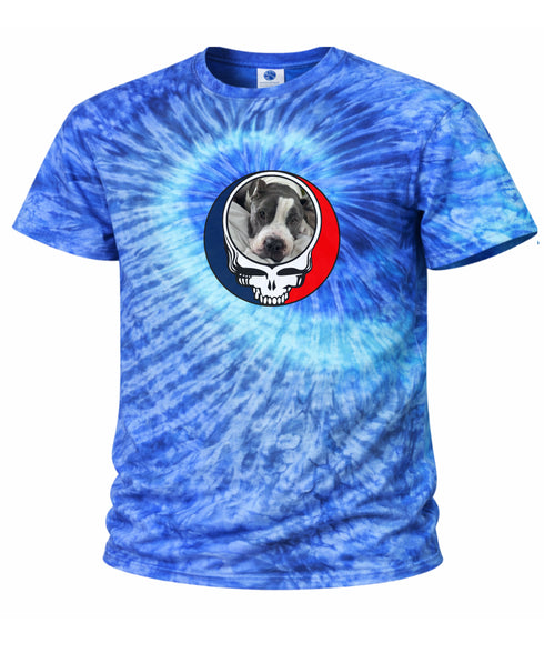 Custom Dog Stealie Tie-Dye Grateful Dead T-Shirt (38)