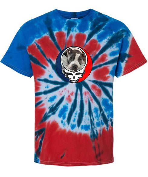 Custom Dog Stealie Tie-Dye Grateful Dead T-Shirt (38)