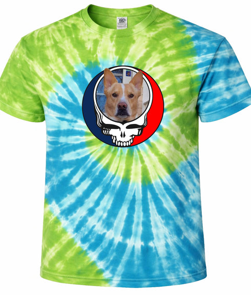 Custom Dog Stealie Tie-Dye Grateful Dead T-Shirt (34)