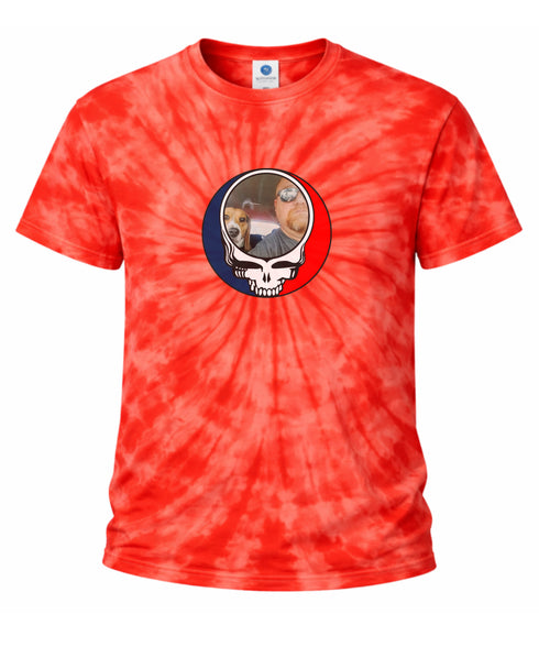 Custom Stealie Tie-Dye Grateful Dead T-Shirt (39)