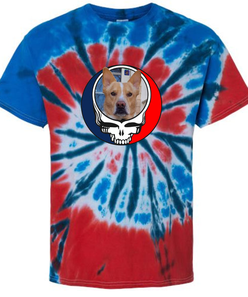 Custom Dog Stealie Tie-Dye Grateful Dead T-Shirt (34)