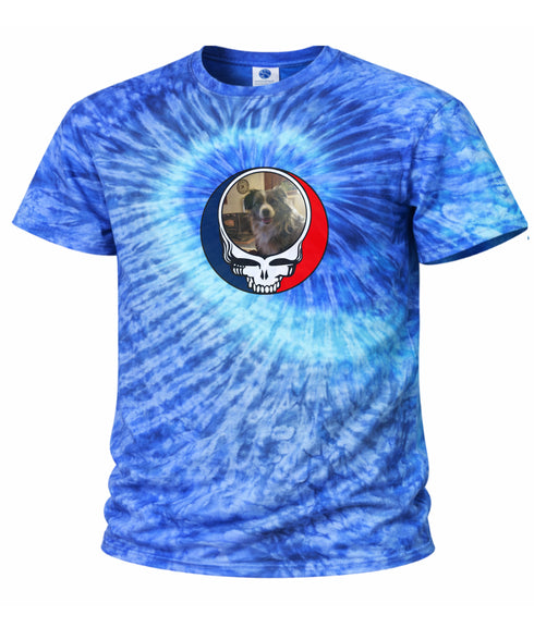 Custom Dog Stealie Tie-Dye Grateful Dead T-Shirt (41)