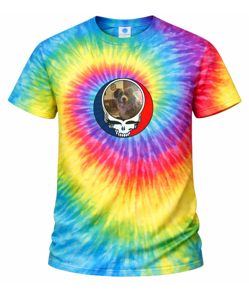 Custom Dog Stealie Tie-Dye Grateful Dead T-Shirt (41)