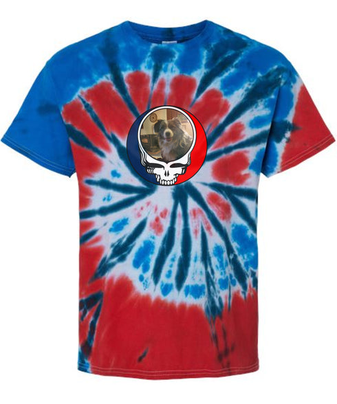 Custom Dog Stealie Tie-Dye Grateful Dead T-Shirt (41)