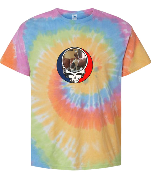 Custom Dog Stealie Tie-Dye Grateful Dead T-Shirt (42)