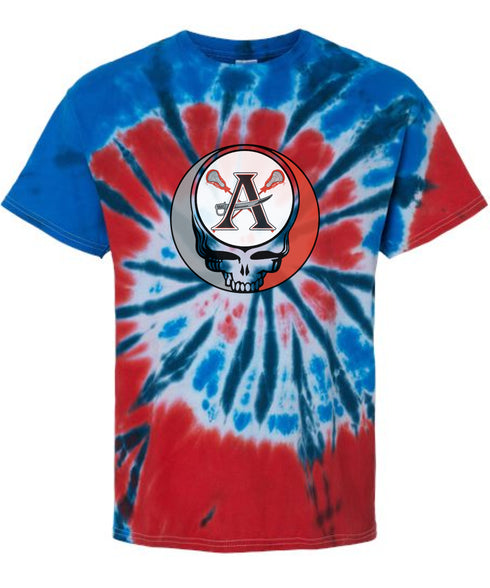 Allatoona Lacrosse Stealie Tie-Dye Grateful Dead T-Shirt