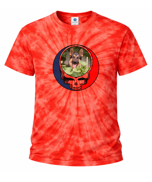 Custom Dog Stealie Tie-Dye Grateful Dead T-Shirt (43)