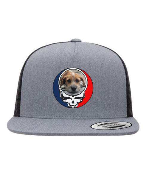 Custom Dog Stealie Grateful Dead Trucker Hat (44)