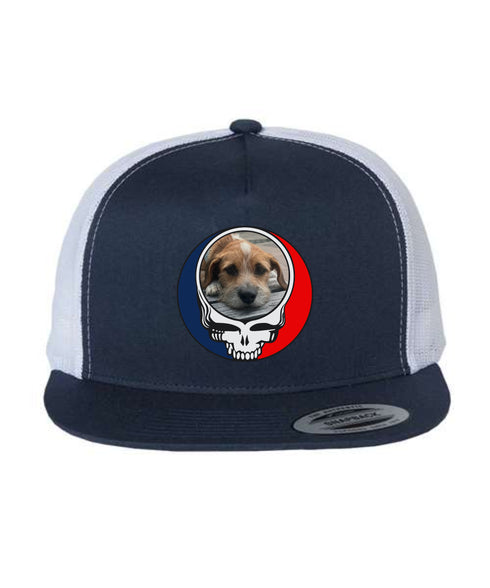Custom Dog Stealie Grateful Dead Trucker Hat (44)