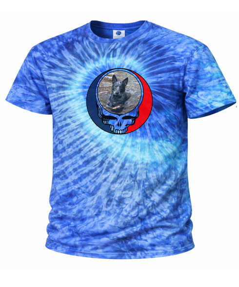 Custom Dog Stealie Tie-Dye Grateful Dead T-Shirt (45)