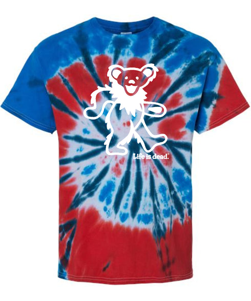 Life is dead.® Dancing Bear Color Match Tie-Dye T-Shirt