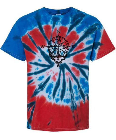 Compass Stealie Tie-Dye Grateful Dead T-Shirt
