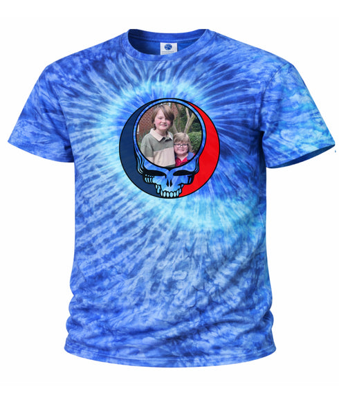 Custom Stealie Tie-Dye Grateful Dead T-Shirt (44)