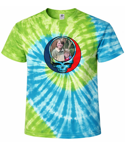 Custom Stealie Tie-Dye Grateful Dead T-Shirt (44)