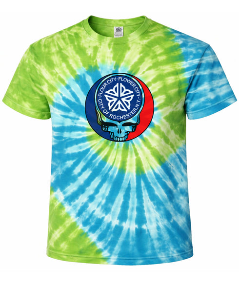 Custom Rochester City Tie-Dye Grateful Dead T-Shirt