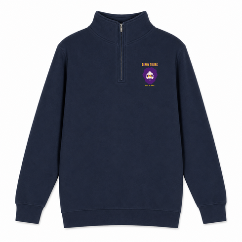 LSU Jerry - Life is dead.® - Premium Grateful Dead Quarter-Zip Pullover - Navy - 3