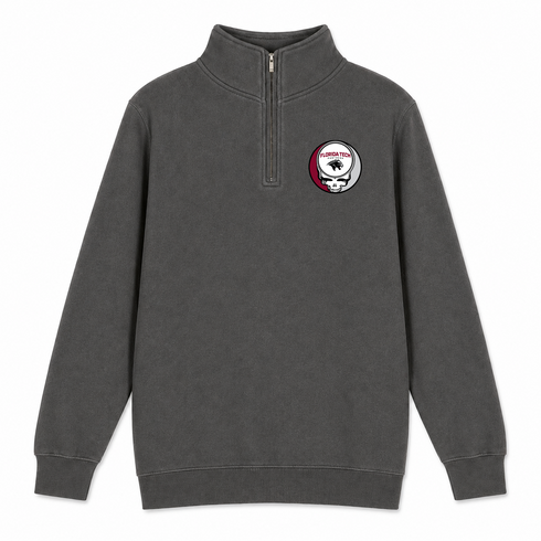 Florida Tech - Premium Grateful Dead Quarter-Zip Pullover - Charcoal - 5