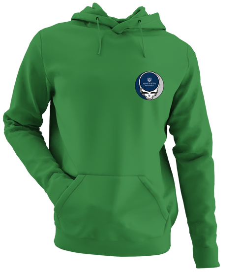Augusta University - Premium Grateful Dead Left Chest Hoodie - Irish Green