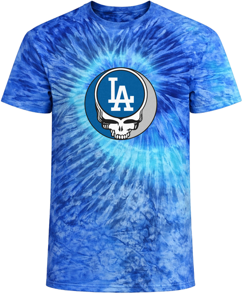 Los Angeles Dodgers Logo Stealie Tie-Dye × Grateful Dead Tee