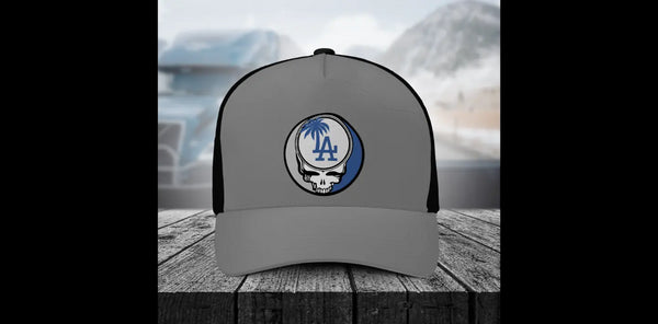 Grateful Dead - Los Angeles Dodgers Stealie Grateful Dead Trucker Cap - StealieShop