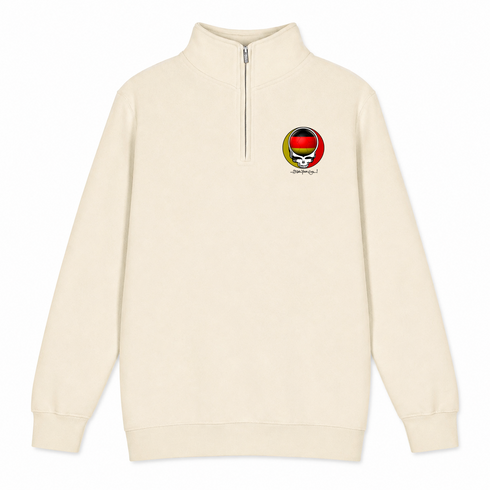 German FIFA World Cup - Premium Grateful Dead Quarter-Zip Pullover - Sand - 1