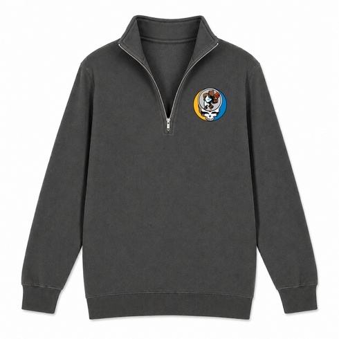 UCLA - Premium Grateful Dead Quarter-Zip Pullover - Charcoal - 5