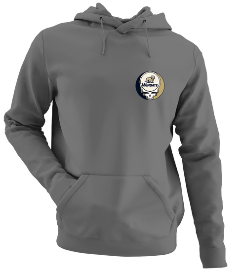 Wingate - Premium Grateful Dead Left Chest Hoodie - Charcoal