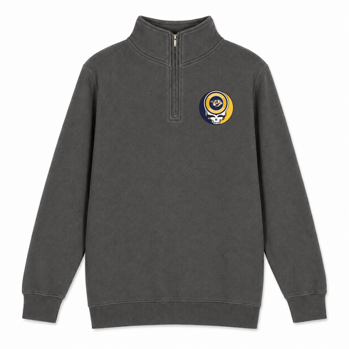 Nashville Predators - Premium Grateful Dead Quarter-Zip Pullover - Charcoal - 5