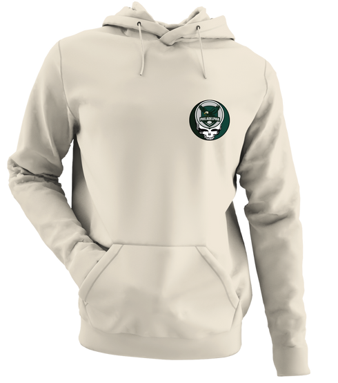 Philadelphia Football - Premium Grateful Dead Left Chest Hoodie - Sand - 3