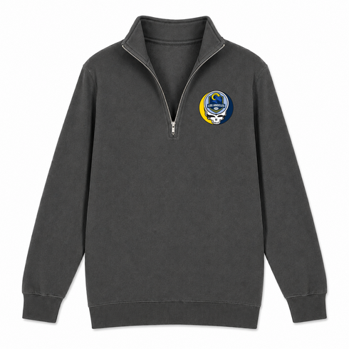 Los Angeles Football - Premium Grateful Dead Quarter-Zip Pullover - Charcoal - 6