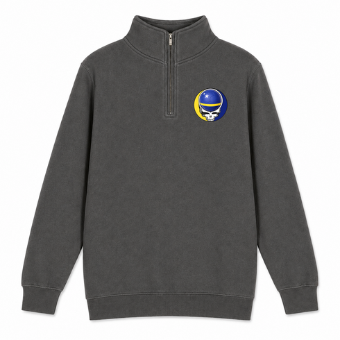 Curacao FIFA World Cup - Premium Grateful Dead Quarter-Zip Pullover - Charcoal - 5