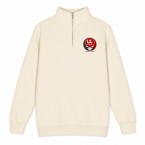 Louisville School of Music - Premium Grateful Dead Quarter-Zip Pullover - Sand - 1