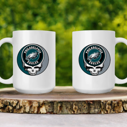Grateful Dead - NFL Team Stealie Coffee Mug - 15oz | Choose YOUR Team - StealieShop