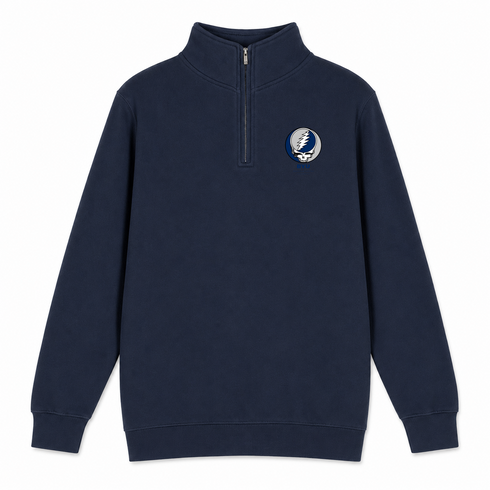 BYU - Premium Grateful Dead Quarter-Zip Pullover - Navy - 4