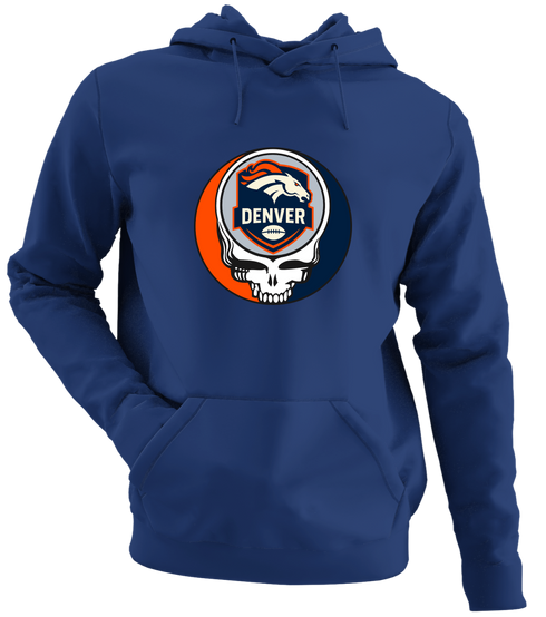 Denver Football - Premium Grateful Dead Hoodie - Navy - 2
