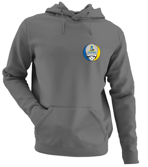 University of Alaska - Premium Grateful Dead Left Chest Hoodie - Charcoal