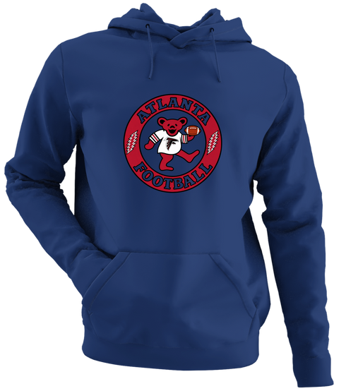 Atlanta Football Dancing Bear - Premium Grateful Dead Hoodie - Navy