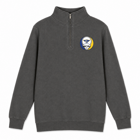 Embry Riddle - Premium Grateful Dead Quarter-Zip Pullover - Charcoal - 5