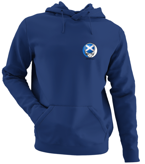 Scotland FIFA World Cup - Premium Grateful Dead Left Chest Hoodie - Navy