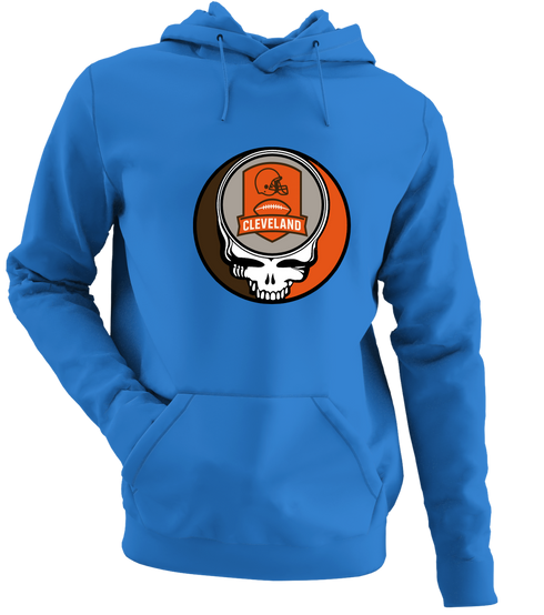 Cleveland Football - Premium Grateful Dead Hoodie - Royal - 5