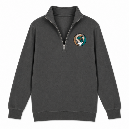 Coastal Carolina University - Premium Grateful Dead Quarter-Zip Pullover - Charcoal - 6