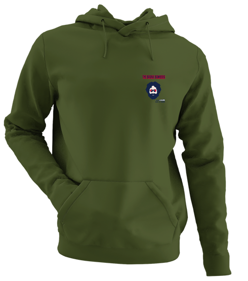 Bronx Bombers Jerry - Life is dead.® Yankees - Premium Grateful Dead Left Chest Hoodie - Military Green