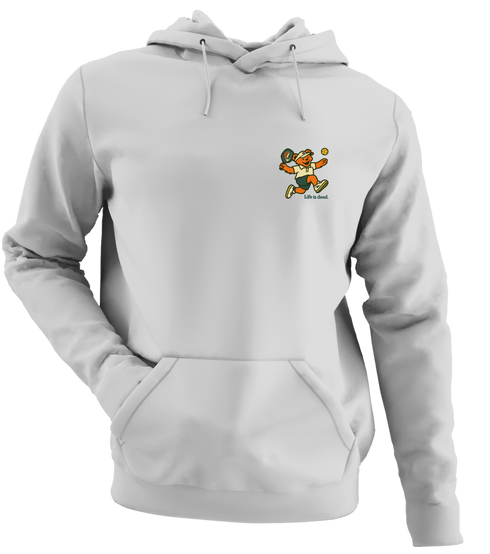 Pickleball Bear - Life is dead.® - Premium Grateful Dead Left Chest Hoodie - Sport Grey - 9