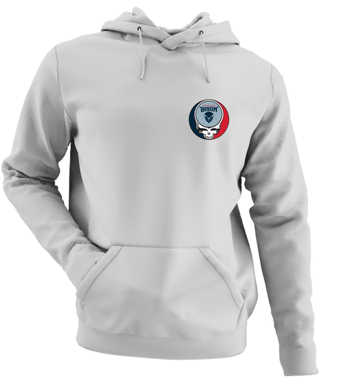 Howard University - Premium Grateful Dead Left Chest Hoodie - Sport Grey