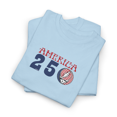 America 250 Stealie Life is dead.® Grateful Dead T-Shirt - 4th of July