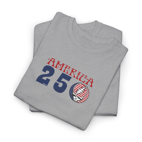 America 250 Stealie Life is dead.® Grateful Dead T-Shirt - 4th of July