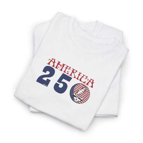America 250 Stealie Life is dead.® Grateful Dead T-Shirt - 4th of July